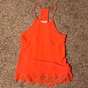 Bright coral tank top